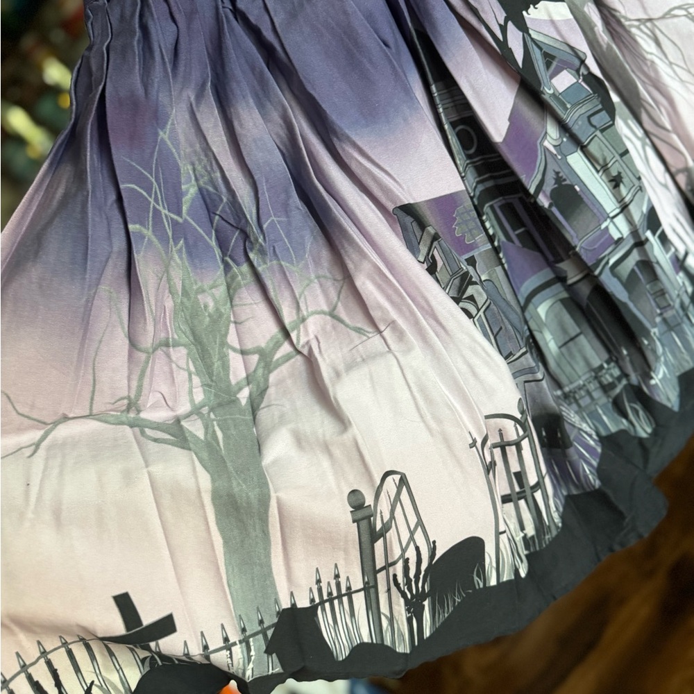 Unique Vintage - Haunted Mansion Circle Skirt - XL - Picture 2 of 3
